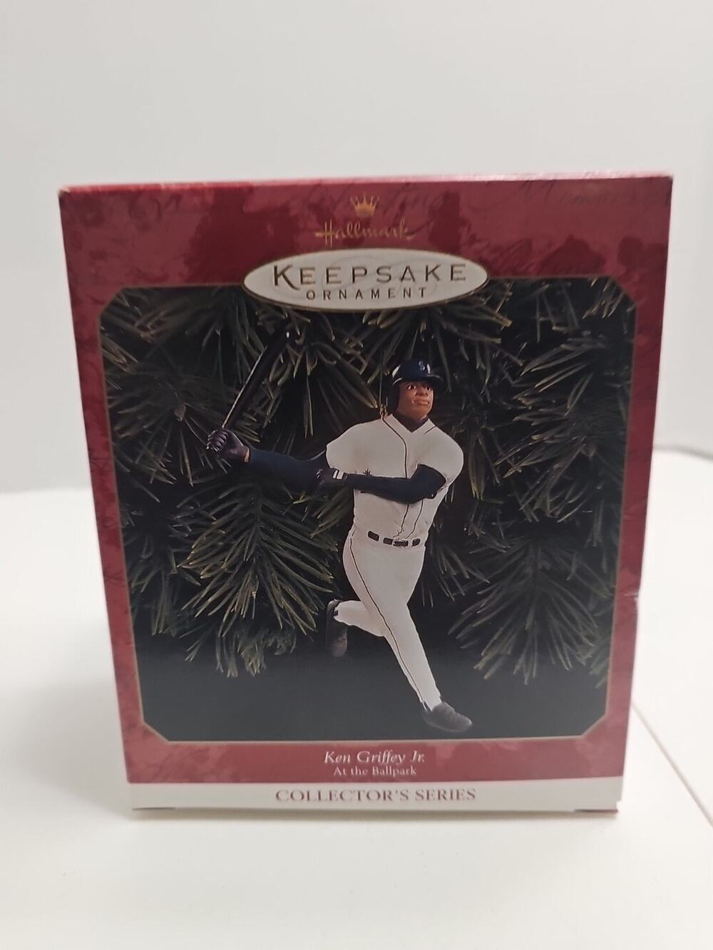 VINTAGE KEN GRIFFEY JR SEATTLE MARINERS HALLMARK KEEPSAKE ORNAMENT 1999 W/ BOX
